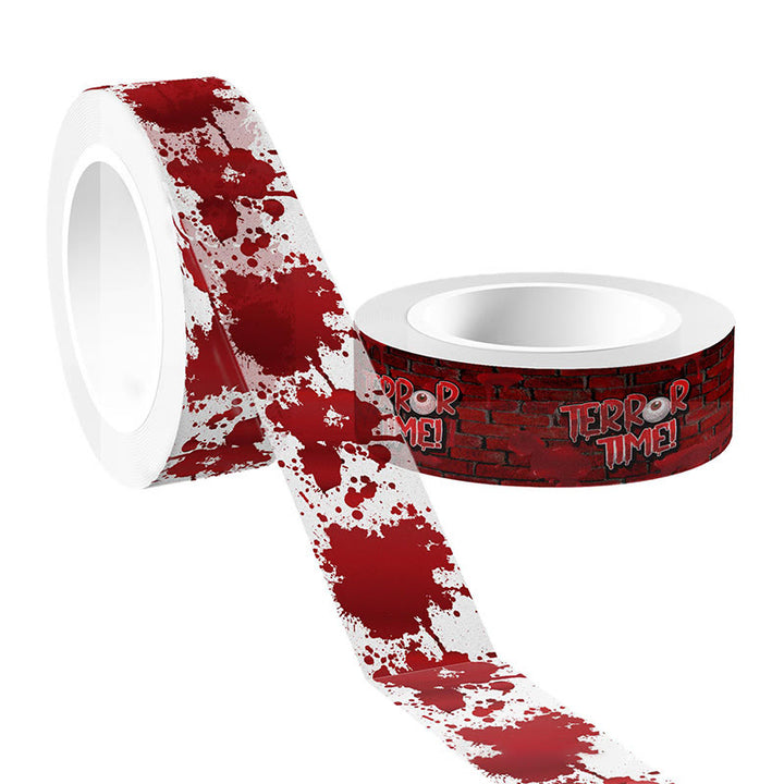 12 Rolls Halloween Bloody Hands Decorative Tape Set DIY Scrapbook Decor