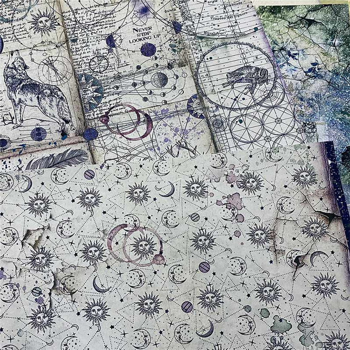 Star Universe Series Scrapbook Paper Decorative Journaling Paper