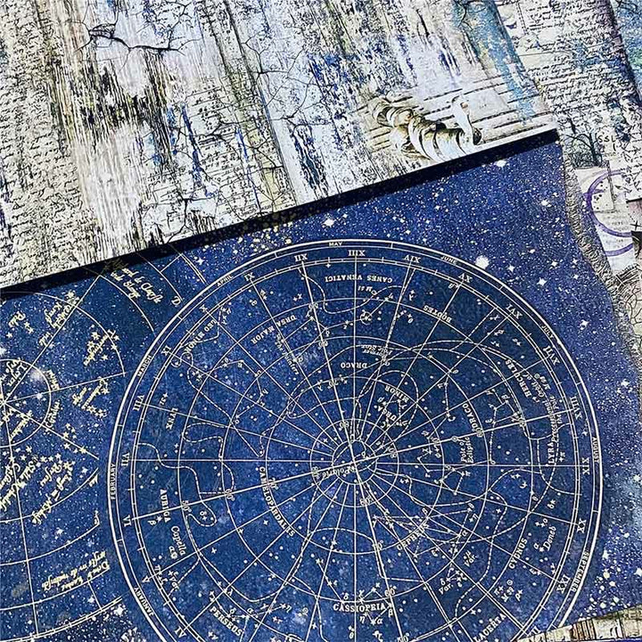 Star Universe Series Scrapbook Paper Decorative Journaling Paper