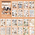 European Figures Series Sticker Book For DIY Journal Decor