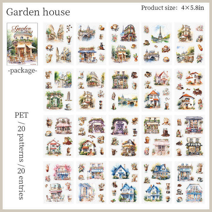 My Secret Garden Series Sticker Book For DIY Journal Decor