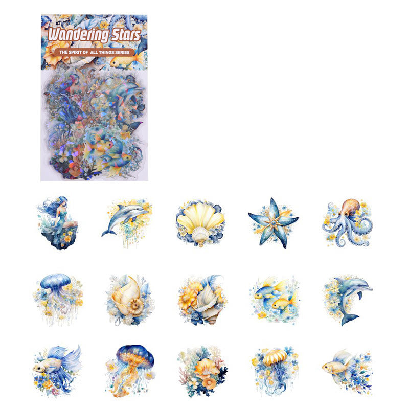 Ocean Star Series Sticker For DIY  Journal Decor