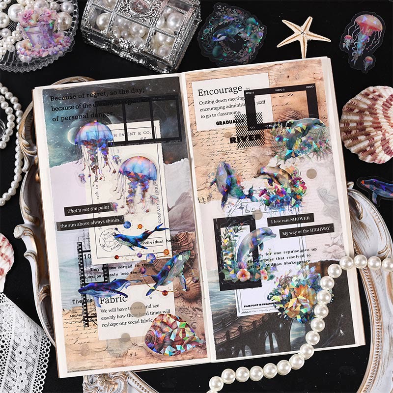 Ocean Star Series Sticker For DIY  Journal Decor