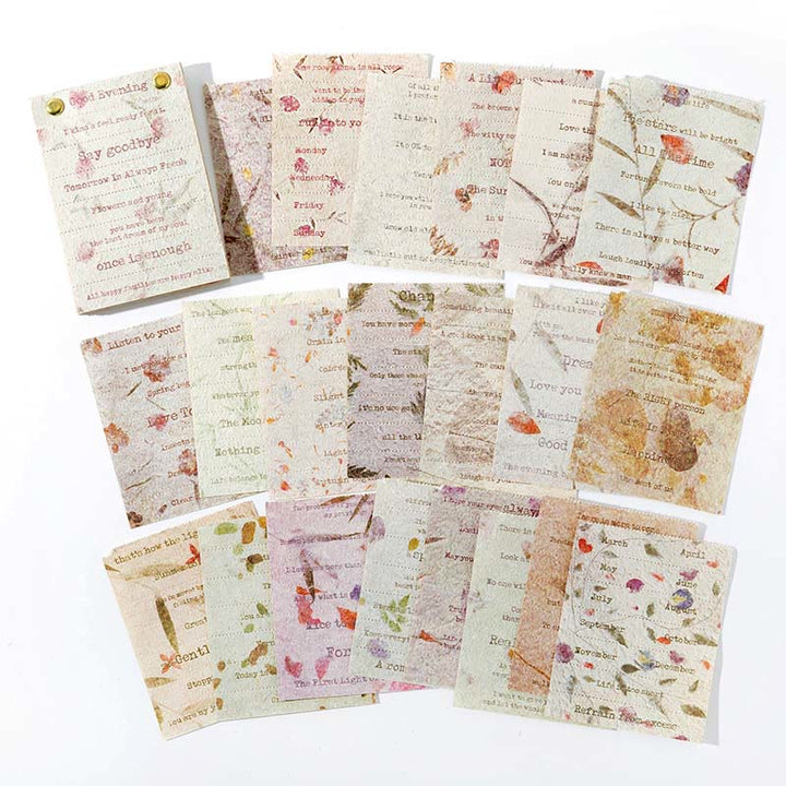 Flower Trade Wind Series Bookish Sticker For DIY Journal Decor