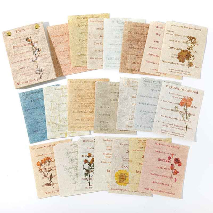 Flower Trade Wind Series Bookish Sticker For DIY Journal Decor