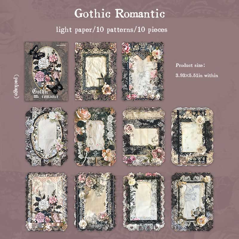 Gothic Romance Series Paper Decorative Journaling Paper