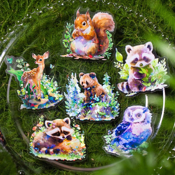 Animal Small Forest Series Sticker For DIY Journal Decor