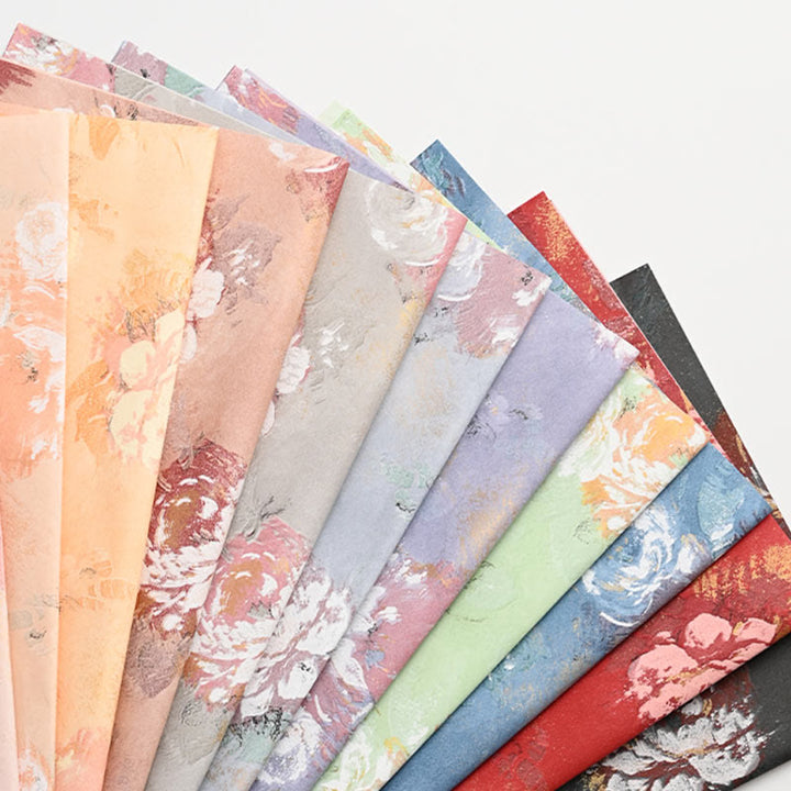 Oil Painting Style Floral Wrapping Paper Gift Wrap Paper