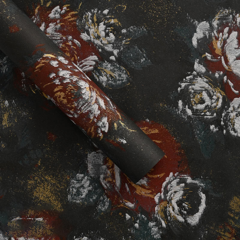 Oil Painting Style Floral Wrapping Paper Gift Wrap Paper