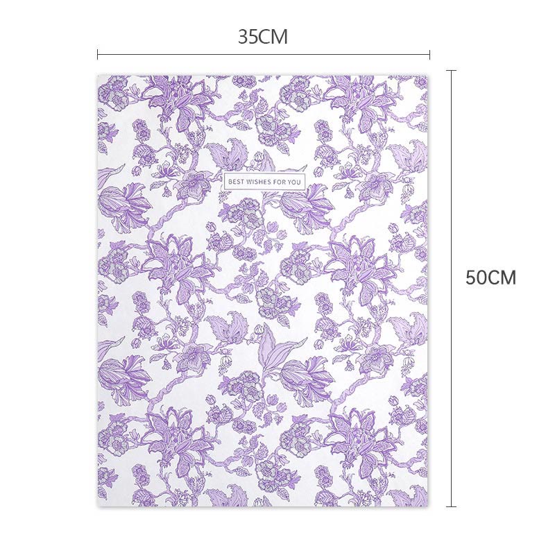 Floral Wrapping Paper Chinoiserie White Backing Gift Wrap Paper