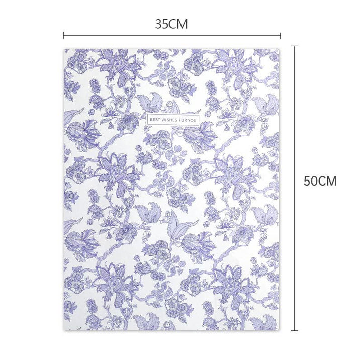 Floral Wrapping Paper Chinoiserie White Backing Gift Wrap Paper