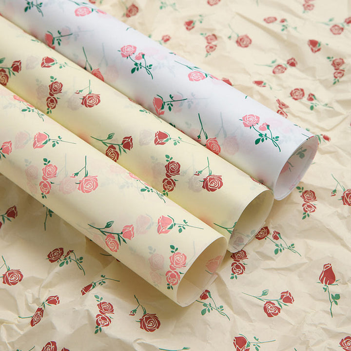 20 Sheets Rose Bowknot Tissue Paper for Packaging Gift Wrap Paper