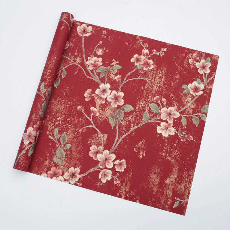 Floral Print Wrapping Paper Chinoiserie Wedding Gift Wrap Paper