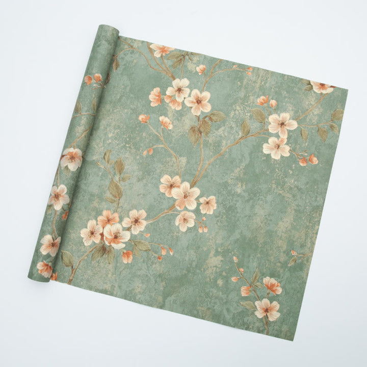 Floral Print Wrapping Paper Chinoiserie Wedding Gift Wrap Paper