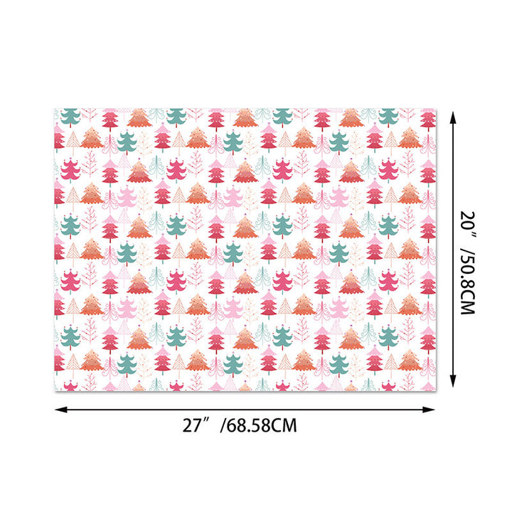 Christmas Wrapping Paper 12 Sheets Candy Print Quality Folded Flat Paper