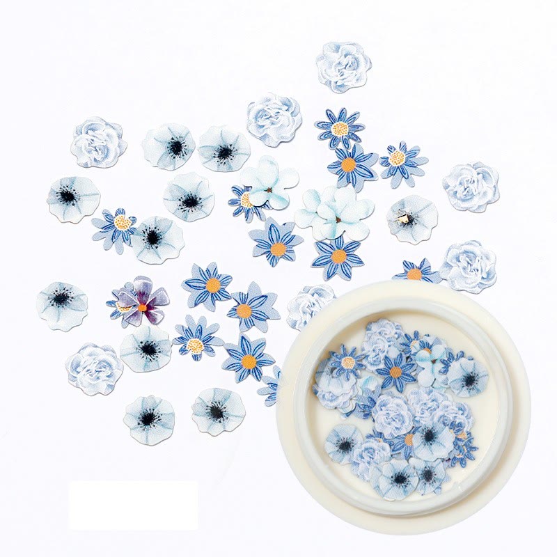 Colorful Mixed Daisy Artificial Flower Art Sequins Decals For Scrapbooking