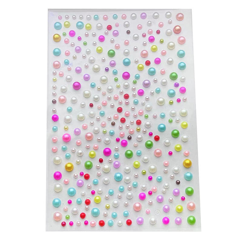 Glitter Rhinestone Sticker Pearl Sticker Gem Sticker for DIY Crafts