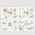 Flower Language Theme Rub On Transfers Sticker 3 Sheets Scrapbooking Supplies