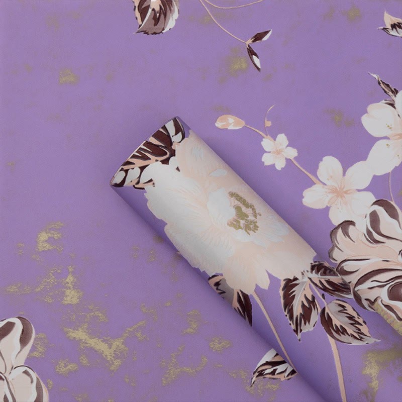 Retro Elegant Floral Gift Wrapping Paper Craft Paper