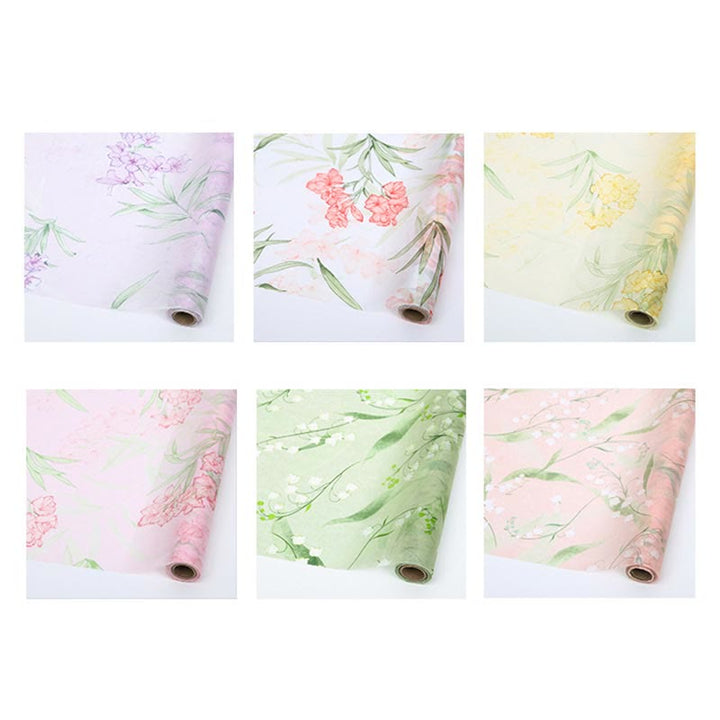 Soft Non-Woven Cotton Flowers Wrapping Paper Gift Wrap Supply