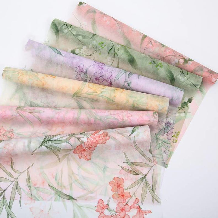 Soft Non-Woven Cotton Flowers Wrapping Paper Gift Wrap Supply