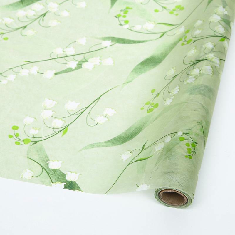 Soft Non-Woven Cotton Flowers Wrapping Paper Gift Wrap Supply