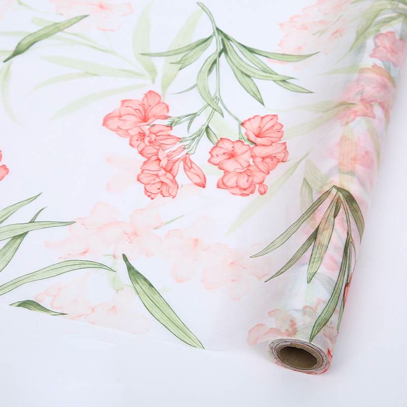 Soft Non-Woven Cotton Flowers Wrapping Paper Gift Wrap Supply