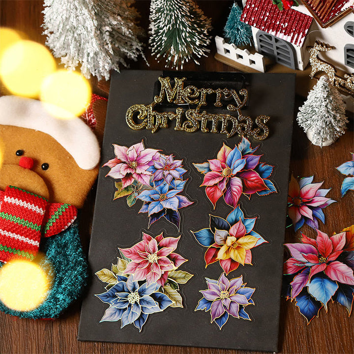 FREE TODAY: Christmas Blossom Series Stickers For Decorative Journaling Crafts