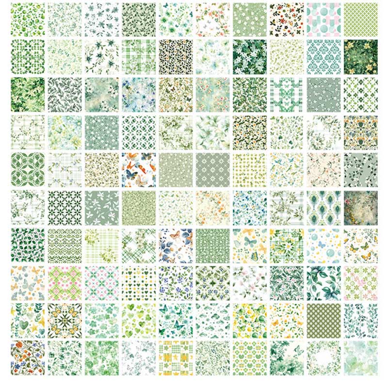 Flower Vine Garden Series Paper For Decorative Journaling Paper