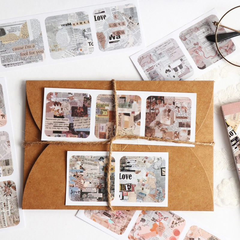 Warm And Silent Series Sticker Book For Journal Decor