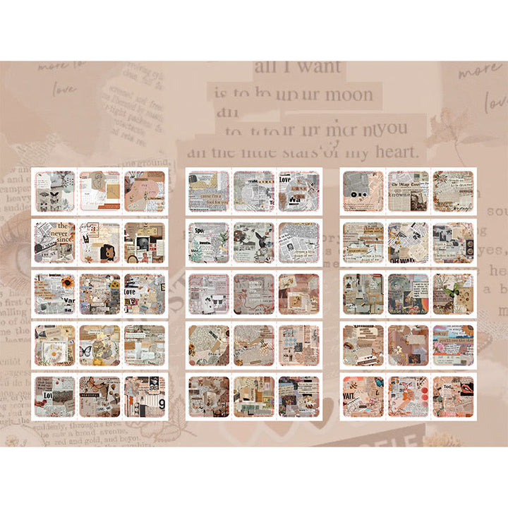 Warm And Silent Series Sticker Book For Journal Decor