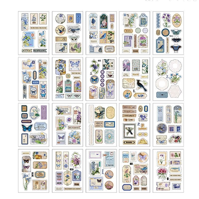 The Song Between Flowers Series Sticker Book For Journal Decor