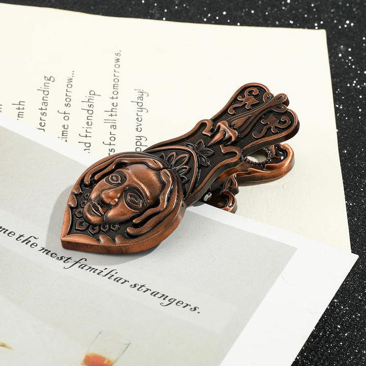 Metal Baron Face Shaped Paper Filer Clip Handbook Storage Clip