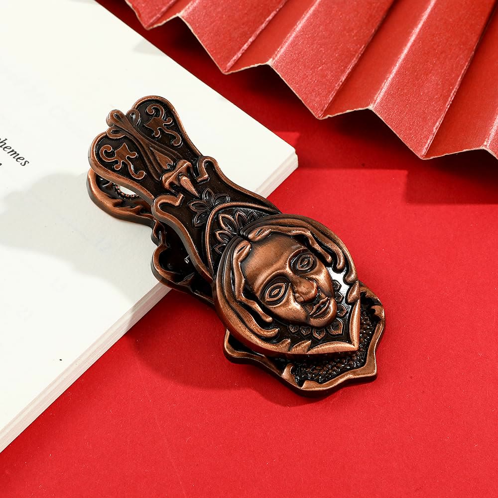 Metal Baron Face Shaped Paper Filer Clip Handbook Storage Clip