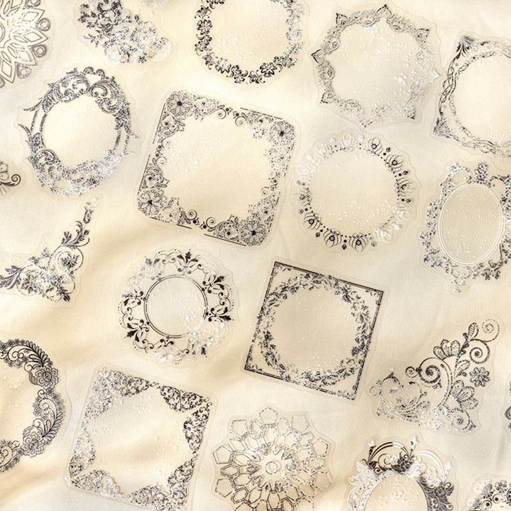 Weaving Dream Lace Series Stickers For Decorative Journaling Crafts