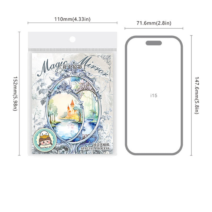 The Magic Mirror Series PET Sticker For Journal Decor