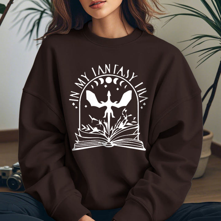 In My Fantasy Era Fleece Lined Sweatshirt Round Neck Sweatshirt