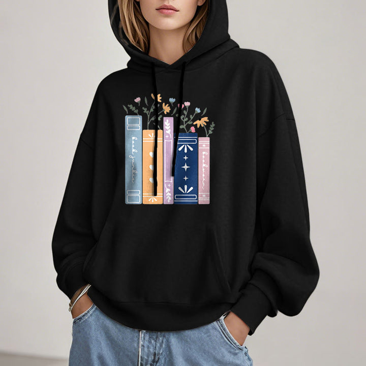 Fleece Lined Hoodie For Book Lovers Comfy Hooded Sweatshirts