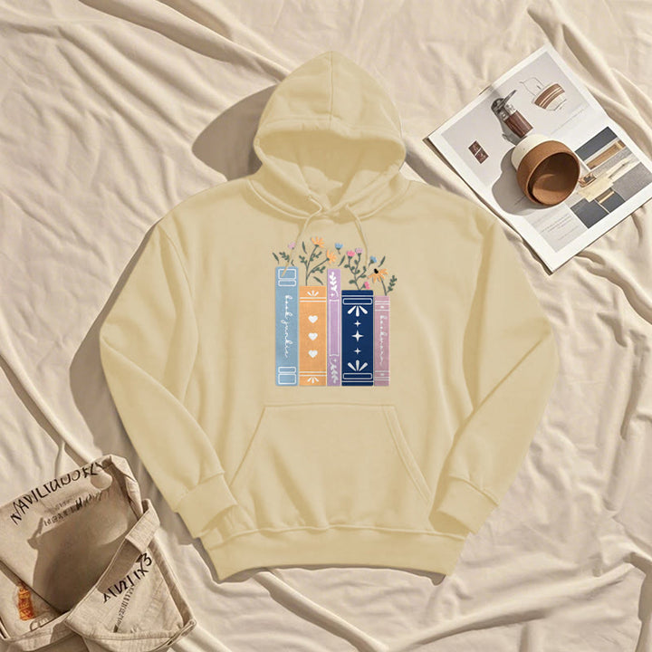 Fleece Lined Hoodie For Book Lovers Comfy Hooded Sweatshirts