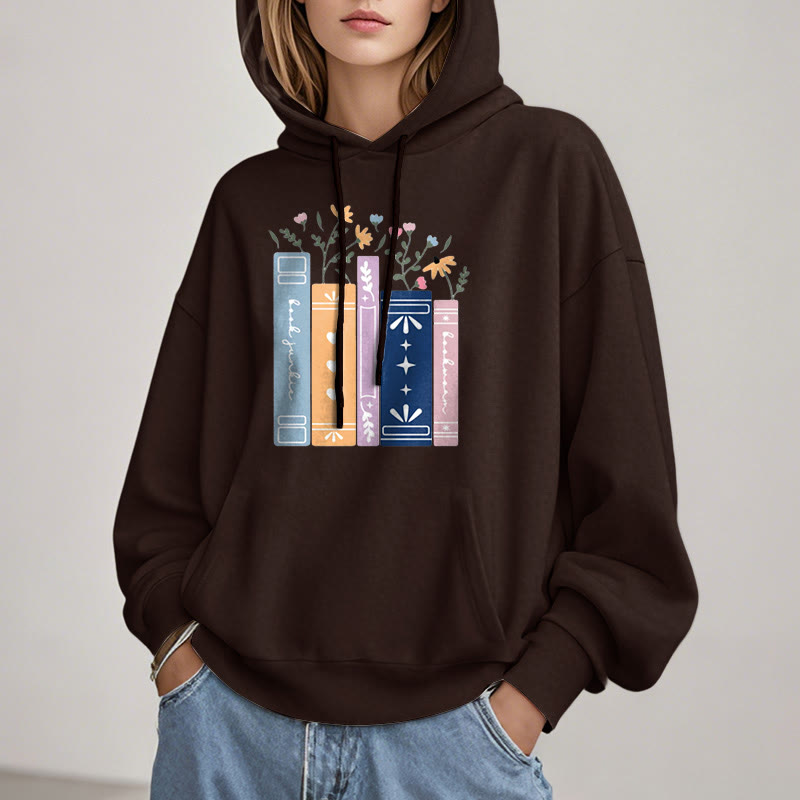 Fleece Lined Hoodie For Book Lovers Comfy Hooded Sweatshirts