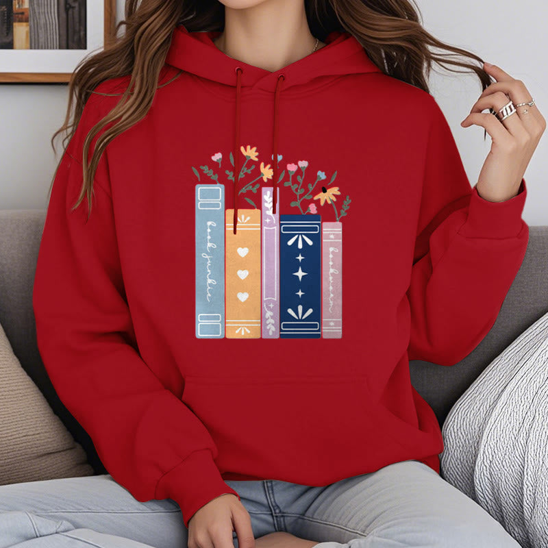 Fleece Lined Hoodie For Book Lovers Comfy Hooded Sweatshirts