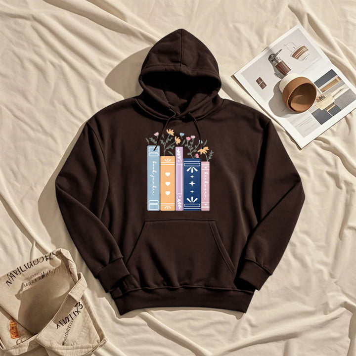 Fleece Lined Hoodie For Book Lovers Comfy Hooded Sweatshirts