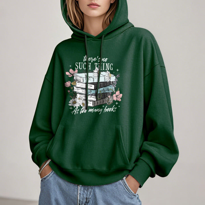 Cozy Reading Environment Fleece Lined Hoodie Comfy Hooded Sweatshirts