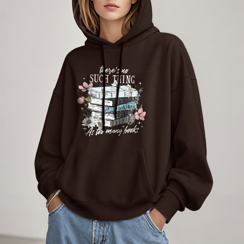 Cozy Reading Environment Fleece Lined Hoodie Comfy Hooded Sweatshirts