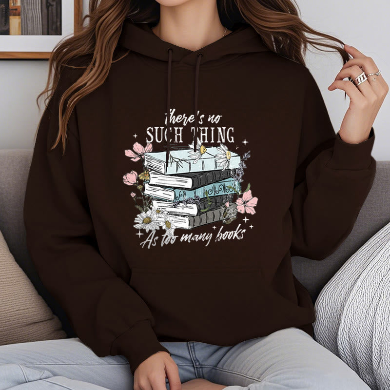 Cozy Reading Environment Fleece Lined Hoodie Comfy Hooded Sweatshirts