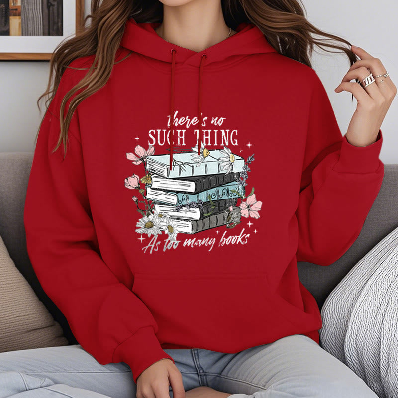 Cozy Reading Environment Fleece Lined Hoodie Comfy Hooded Sweatshirts