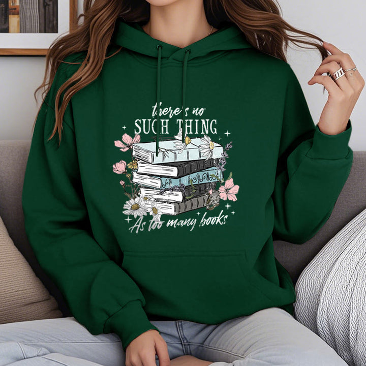 Cozy Reading Environment Fleece Lined Hoodie Comfy Hooded Sweatshirts