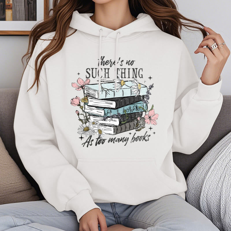 Cozy Reading Environment Fleece Lined Hoodie Comfy Hooded Sweatshirts