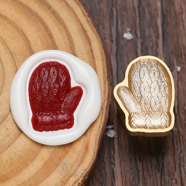 Irregular Brass Head Christmas Icons Wax Seal Stamps Embossed Seal