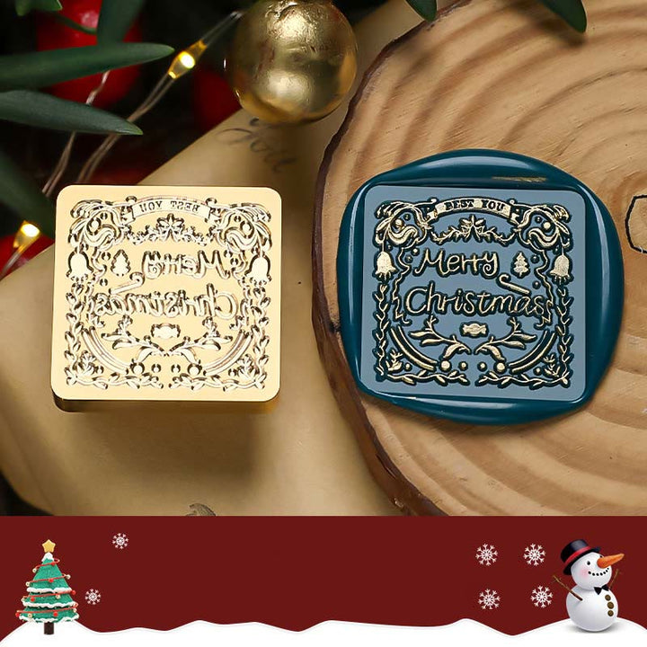 Christmas Theme Brass Head Wax Seal Stamp Irregular Stamp